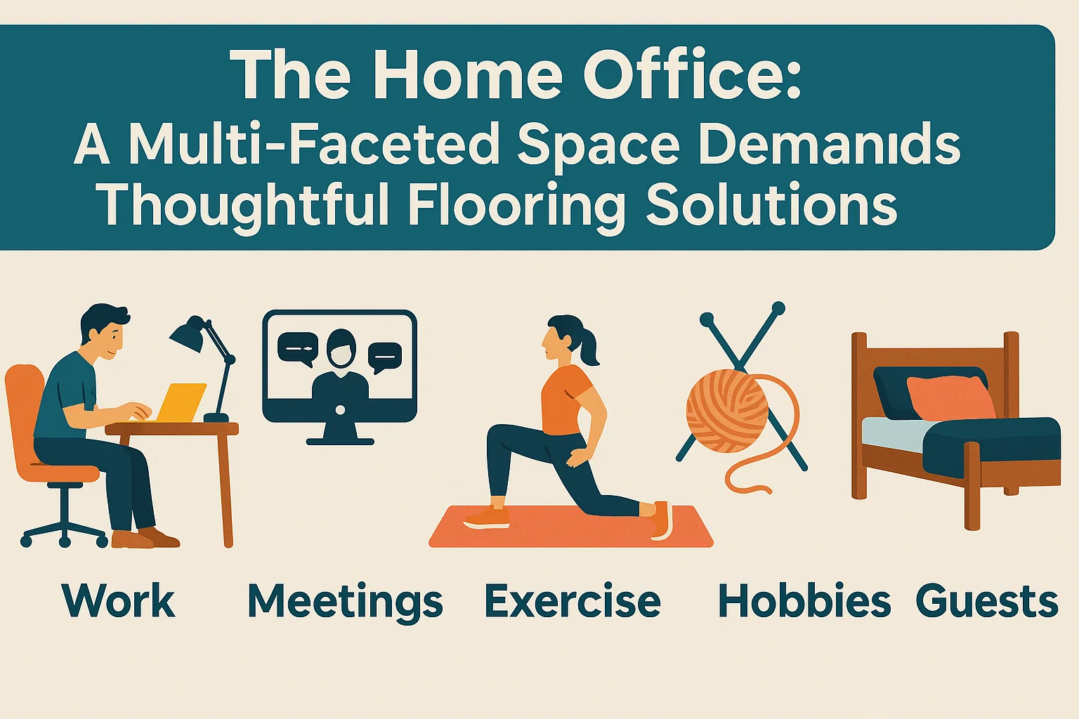 Home Office Flooring Solutions infographic