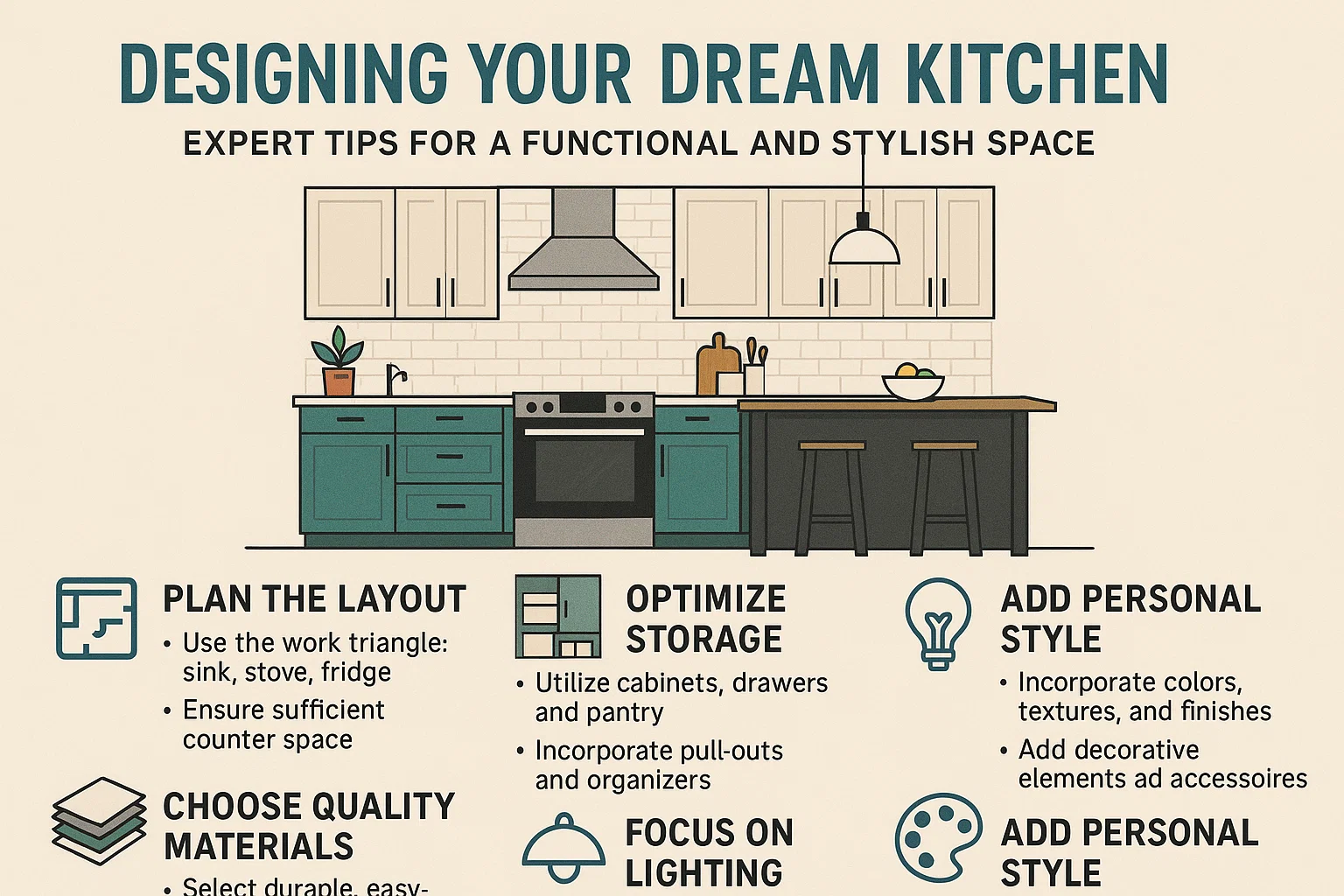 Dream Kitchen Design infographic