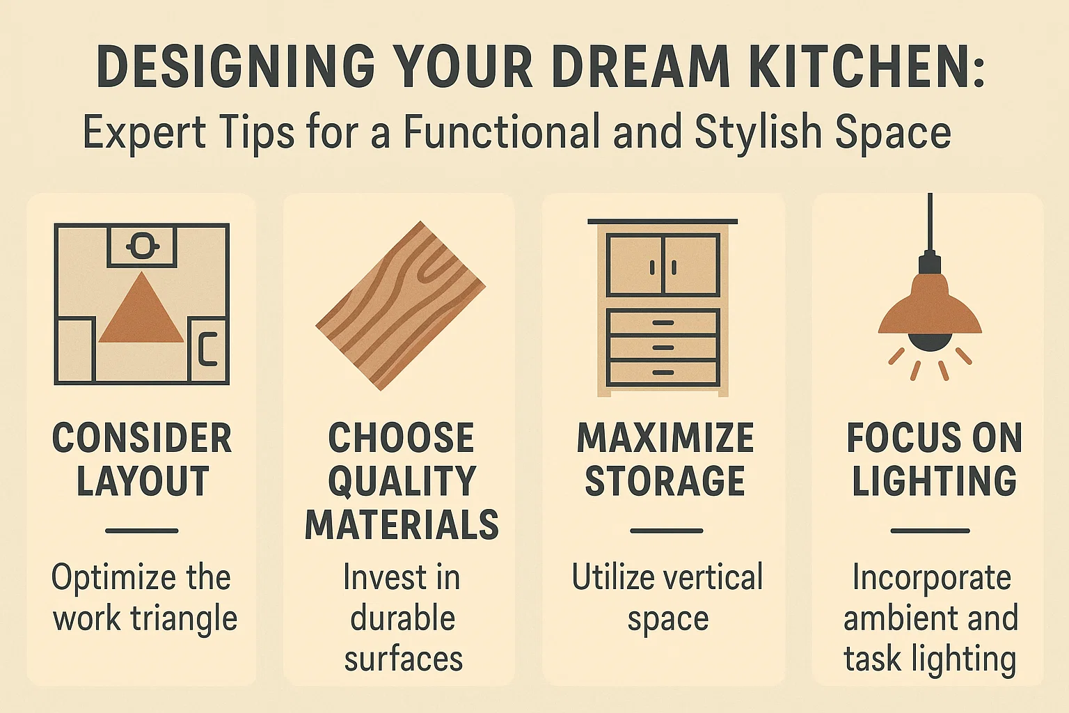 Dream Kitchen Design infographic