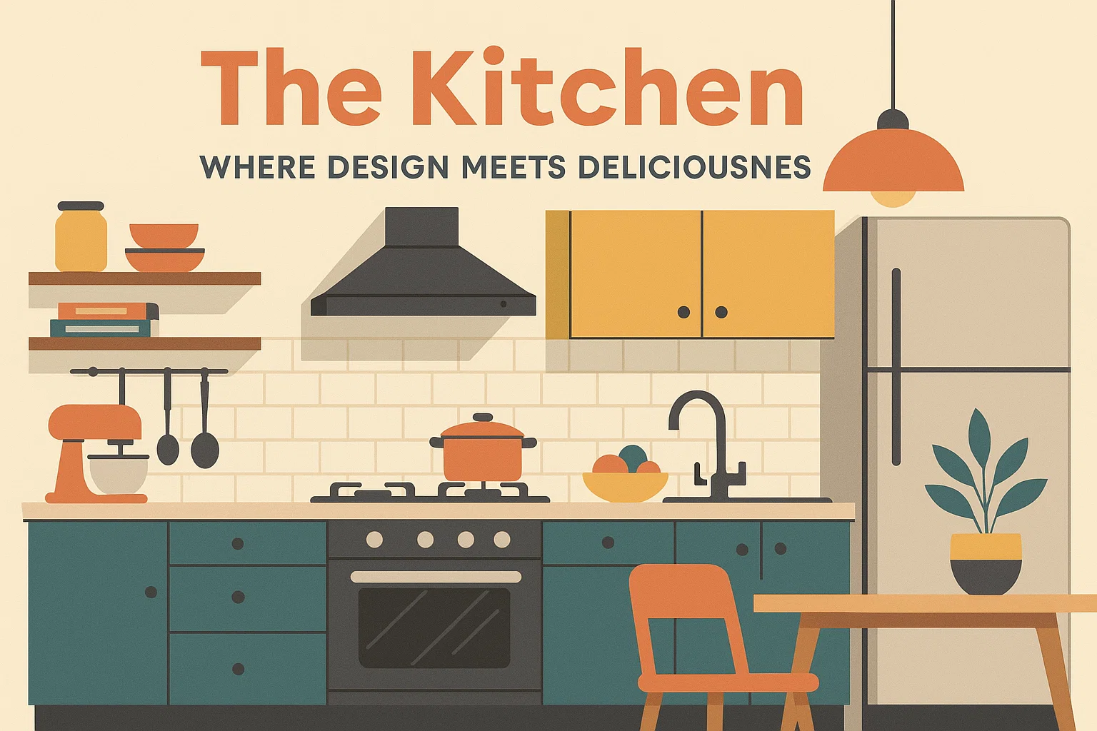 Stylish Kitchen Design infographic