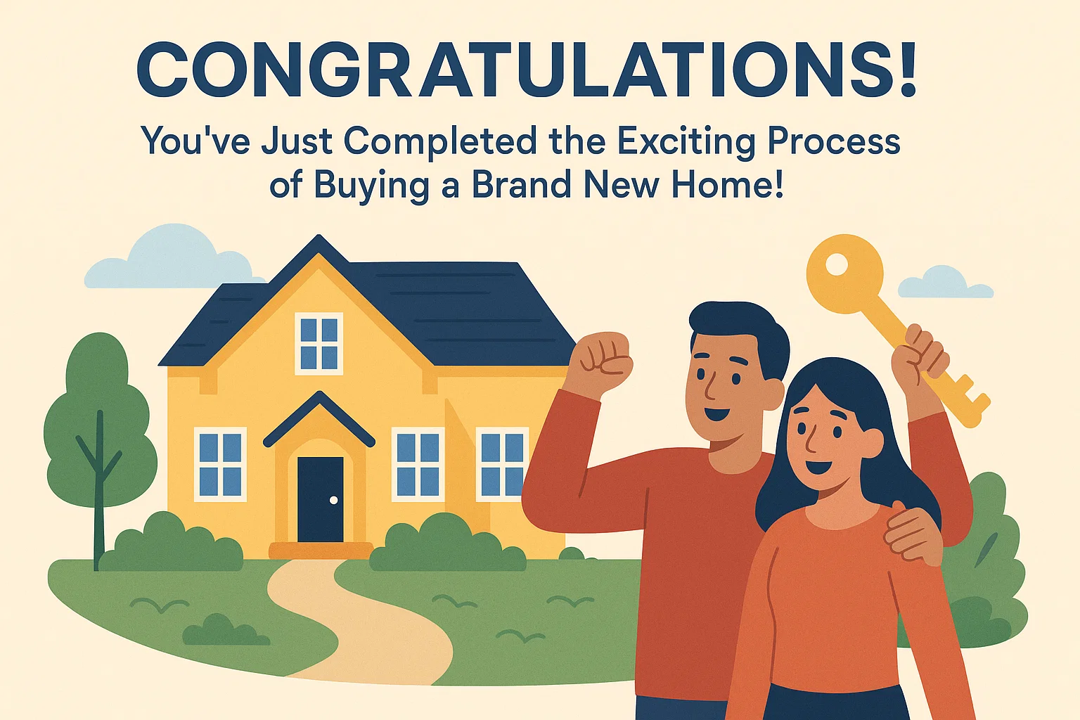 New Home Purchase Celebration infographic