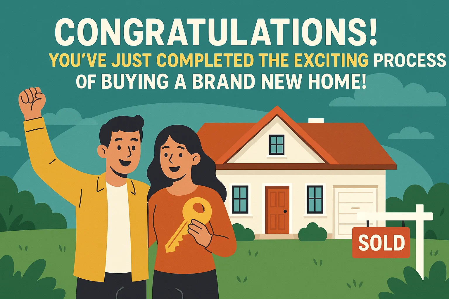 New Home Purchase Celebration infographic