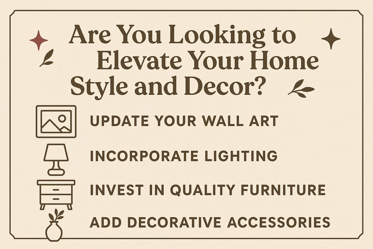 Home Decor Elevation infographic