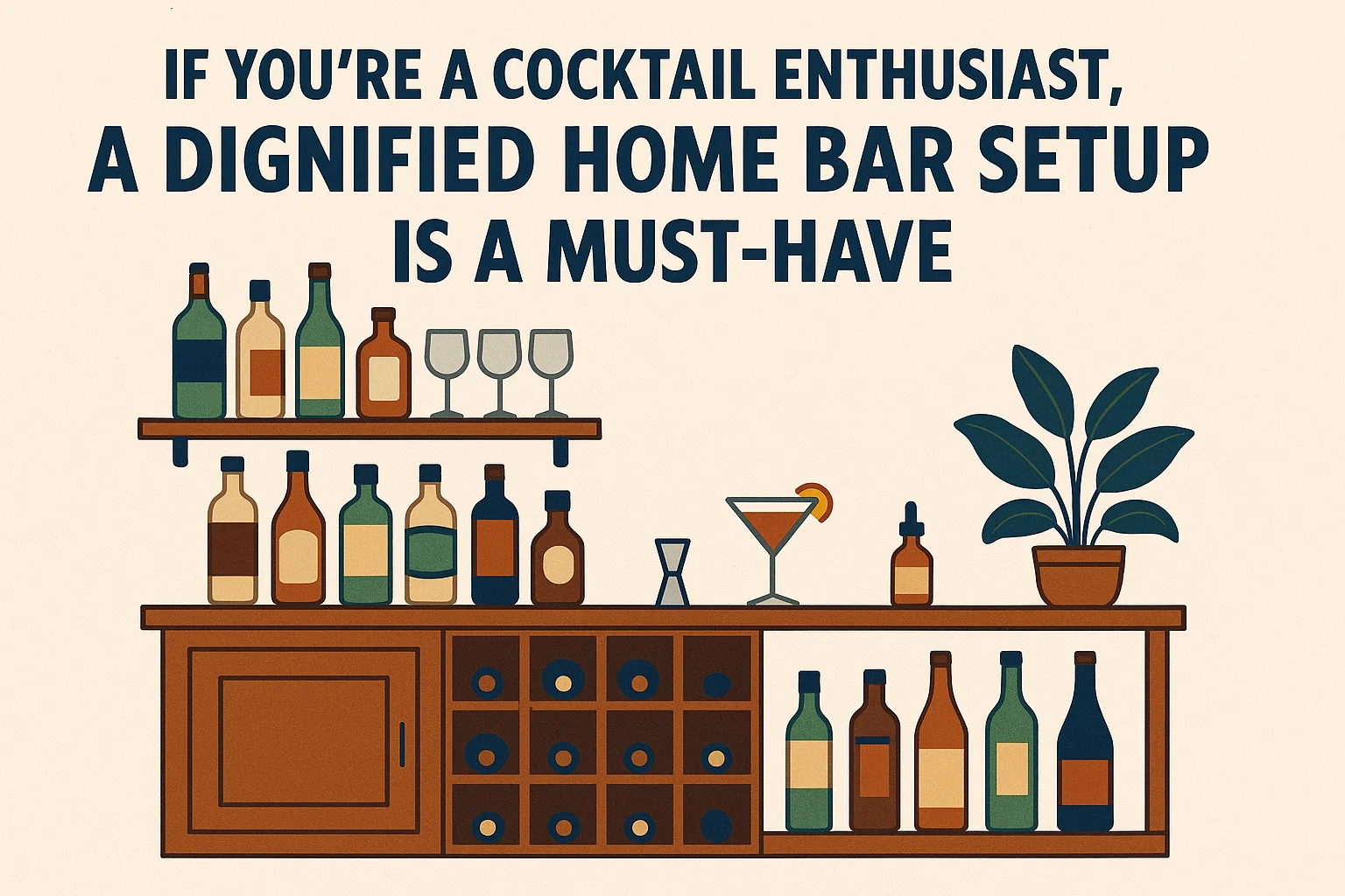 Home Bar Essentials infographic