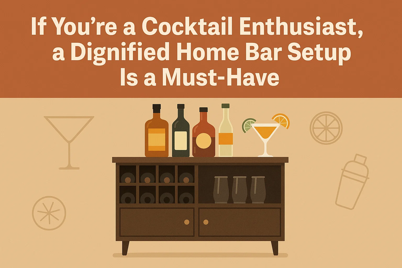Home Bar Essentials infographic