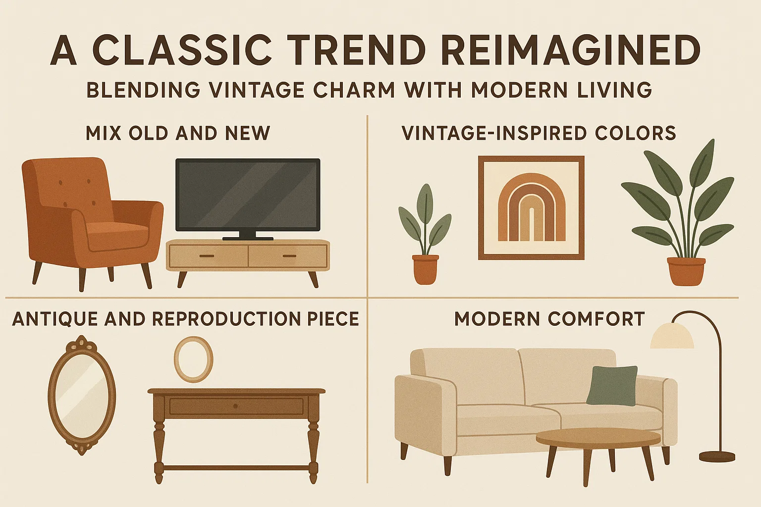 Vintage Meets Modernity infographic