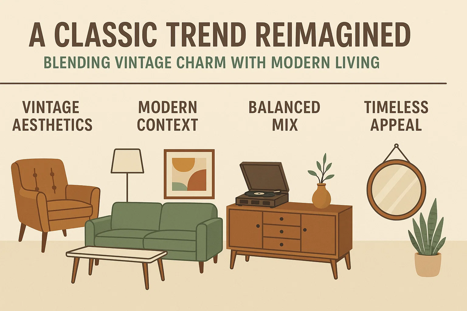 Vintage Meets Modernity infographic