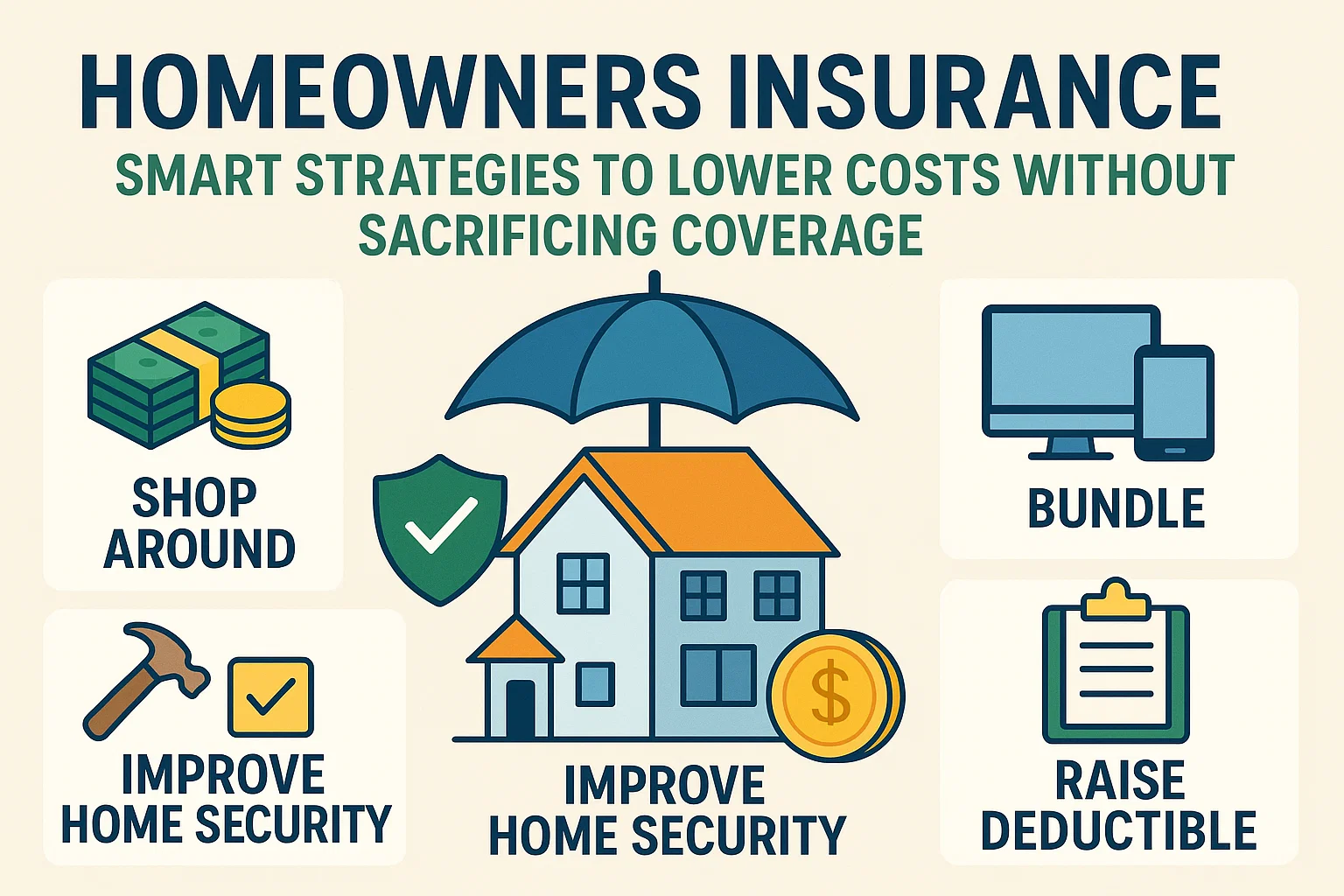 Lower Insurance Costs Strategically infographic