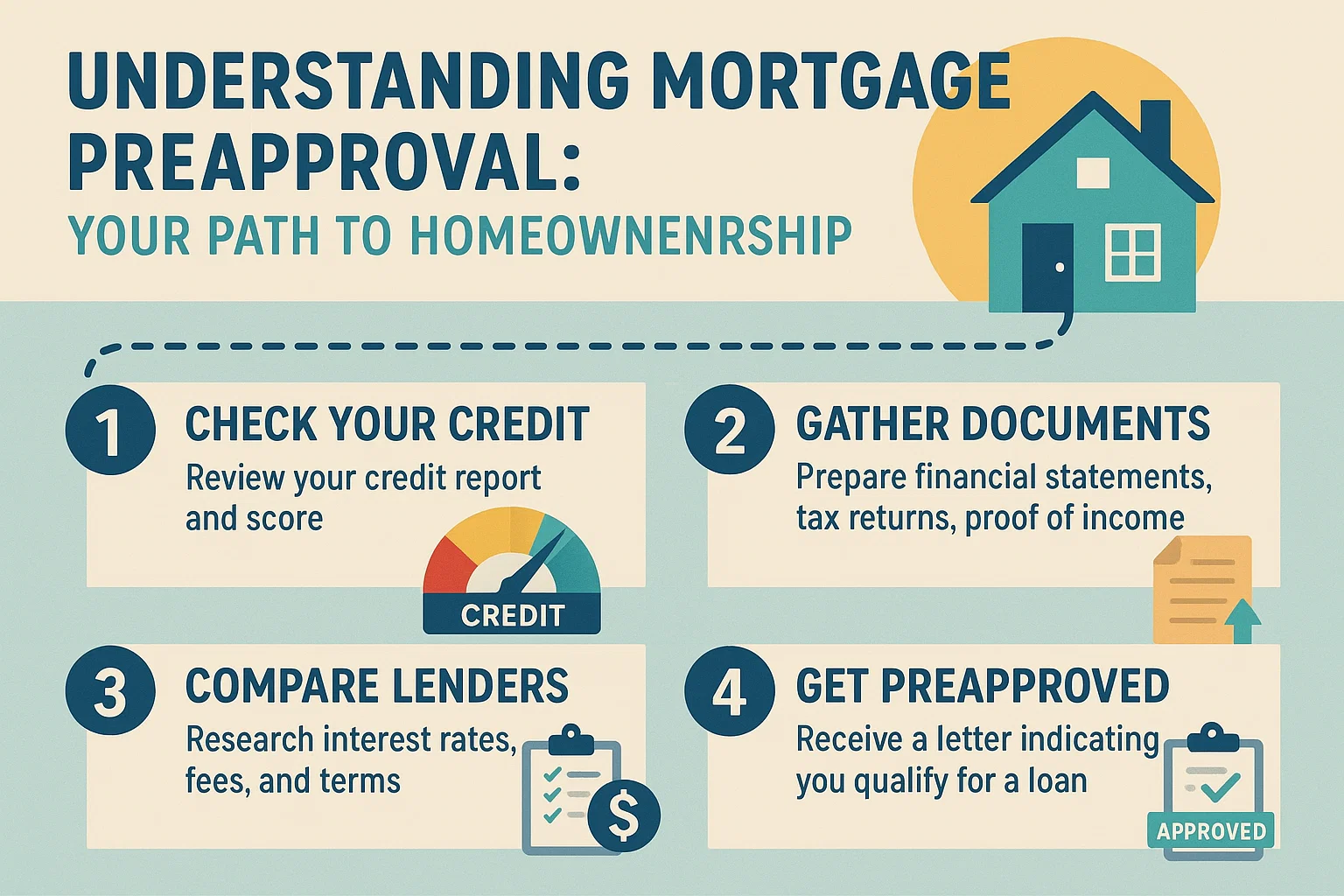 Mortgage Preapproval Guide infographic