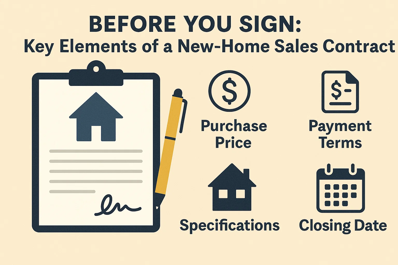 New-Home Contract Essentials infographic