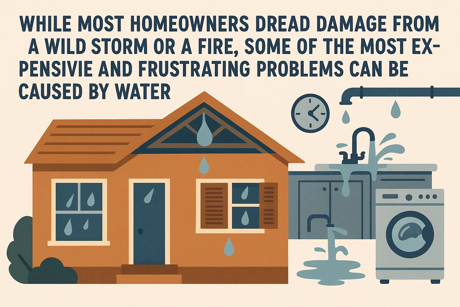 Water Damage Dangers infographic