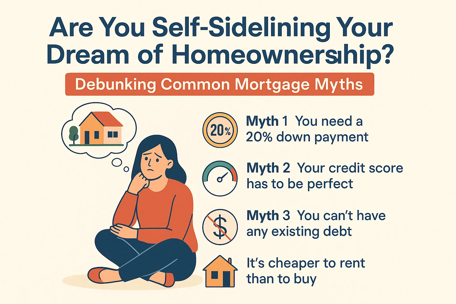 Debunking Mortgage Myths infographic