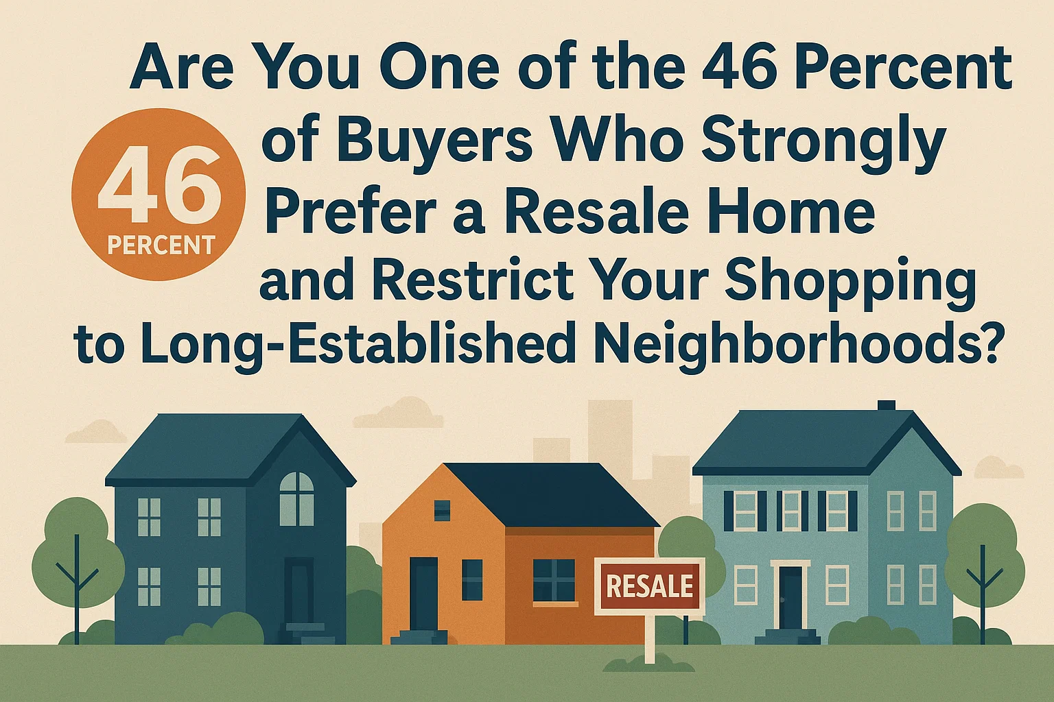 Resale Home Buying Trends infographic