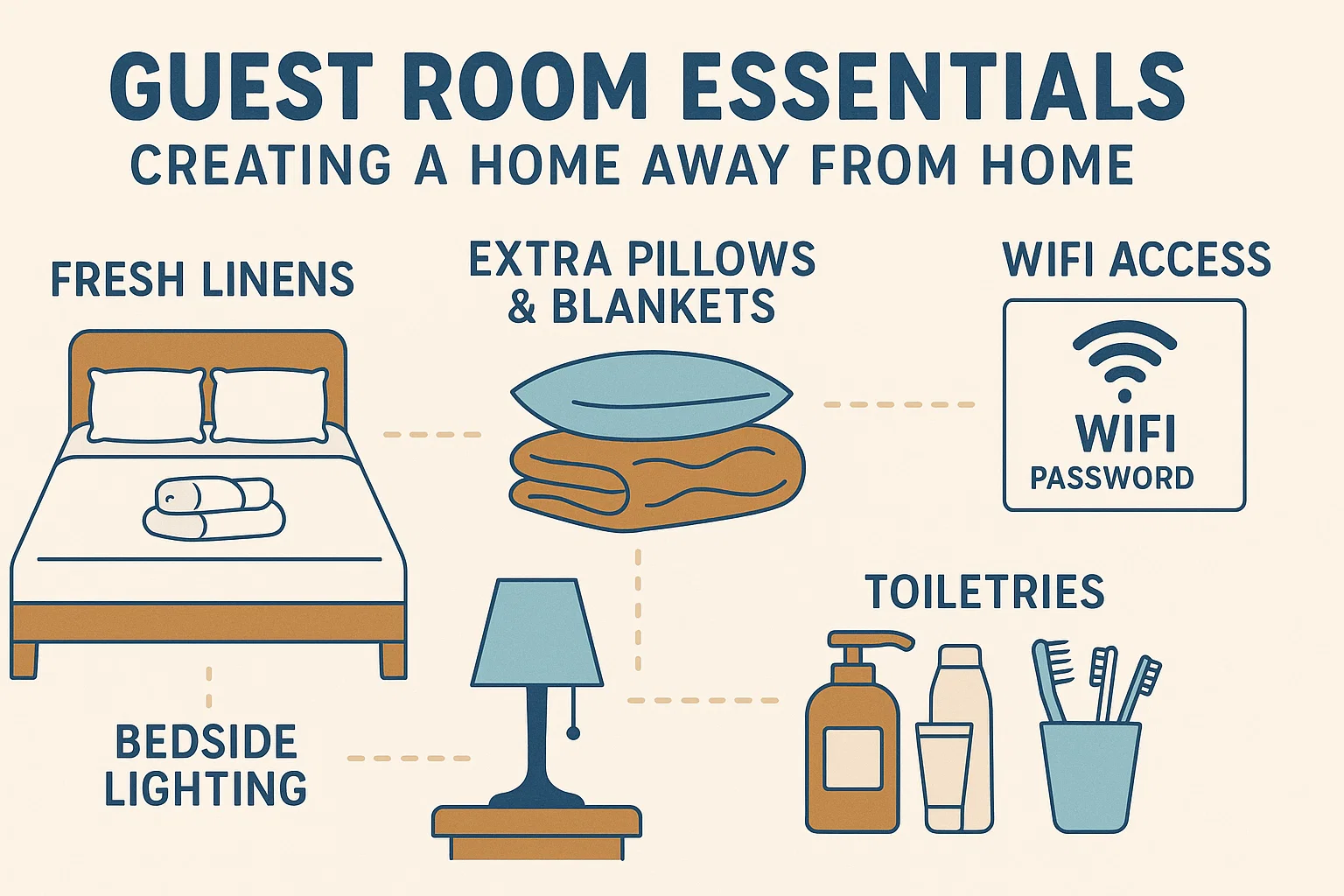 Guest Room Essentials infographic
