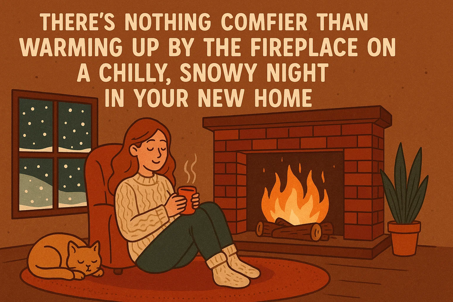 Cozy Fireplace Night infographic