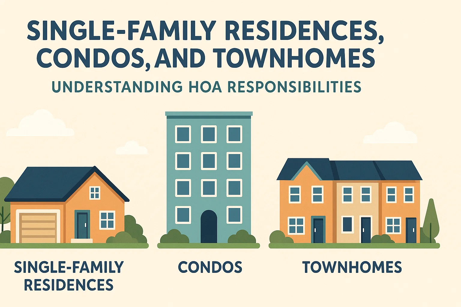 HOA Responsibilities Explained infographic