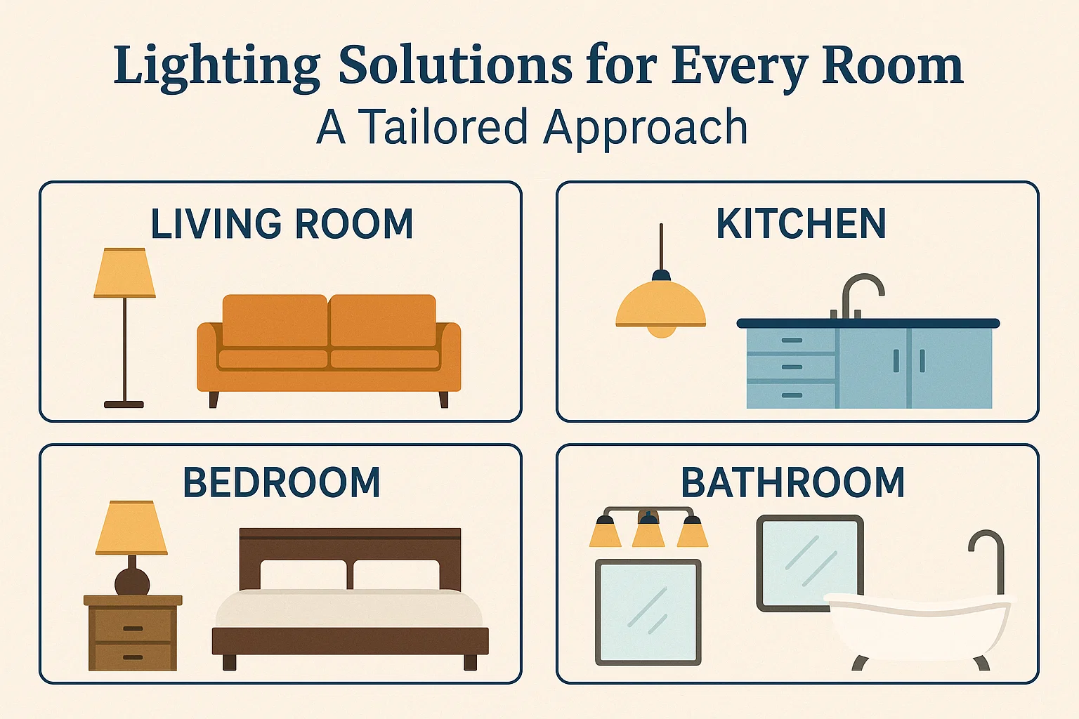 Room Lighting Guide infographic