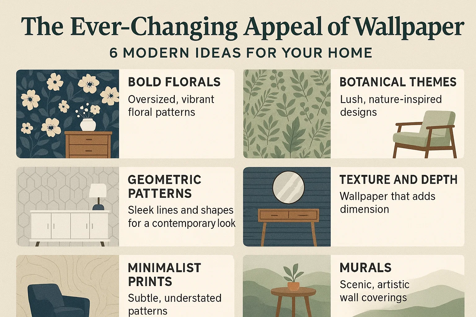 Modern Wallpaper Ideas infographic