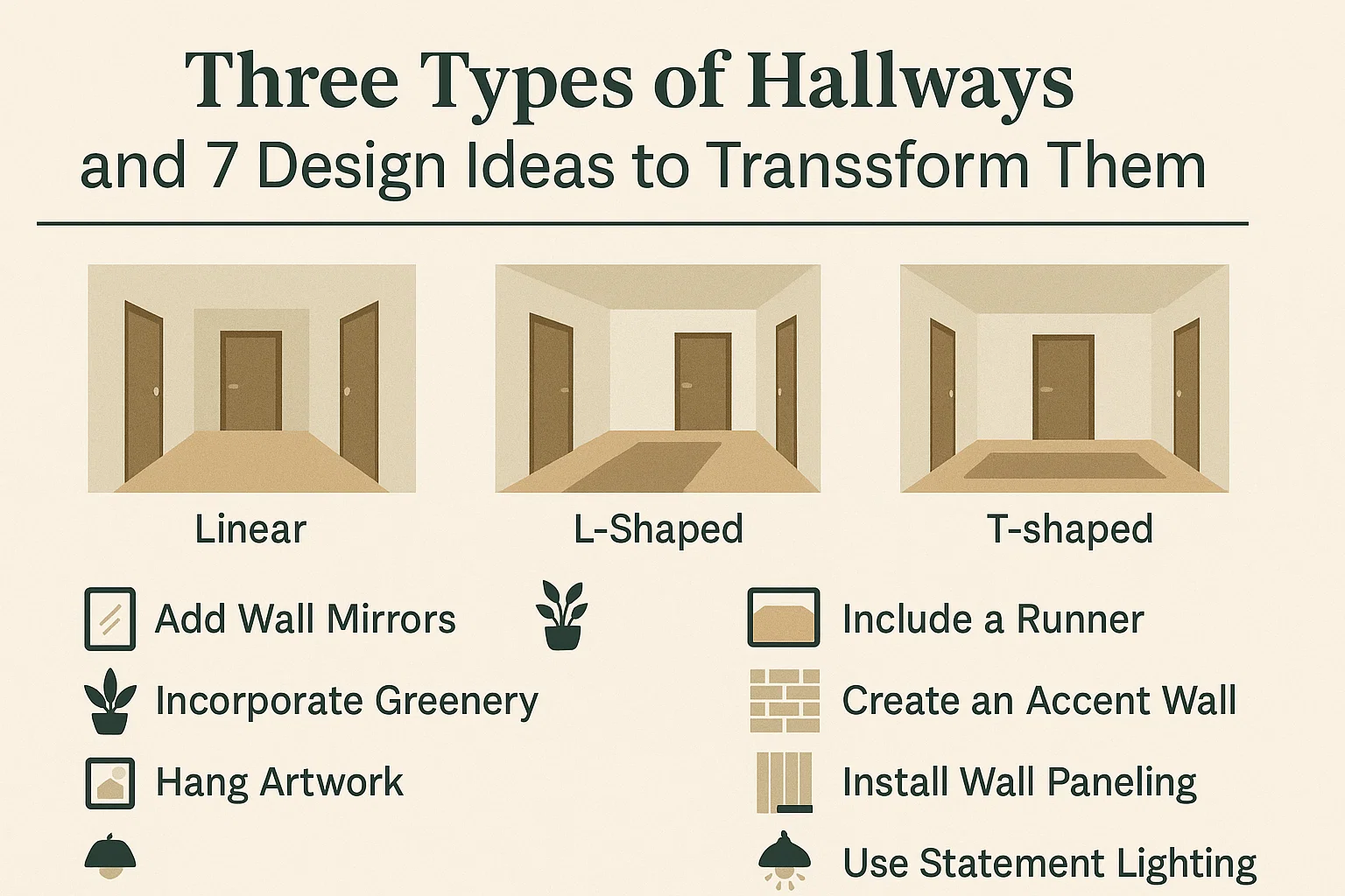 Hallway Design Ideas infographic