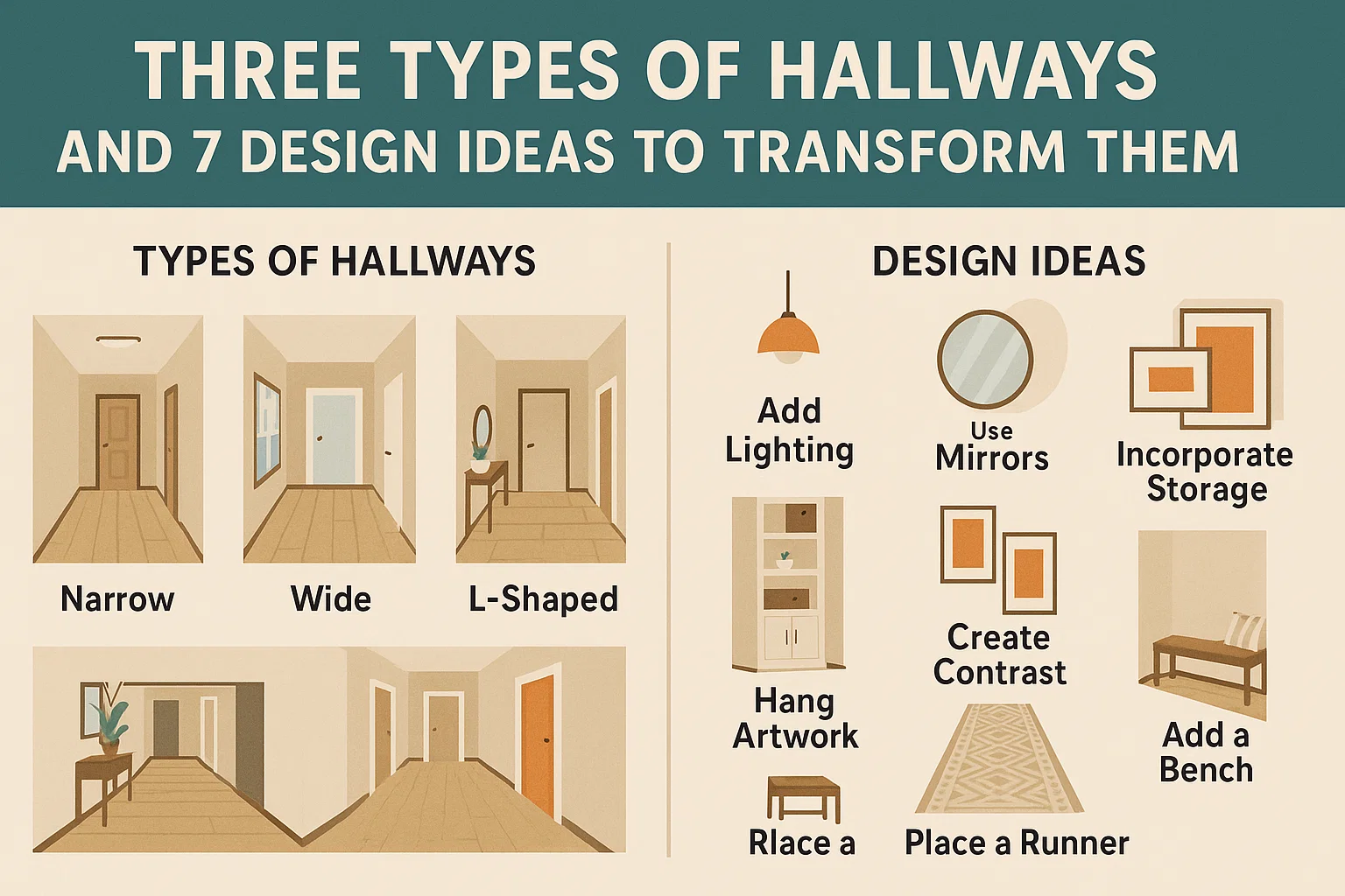 Hallway Design Ideas infographic