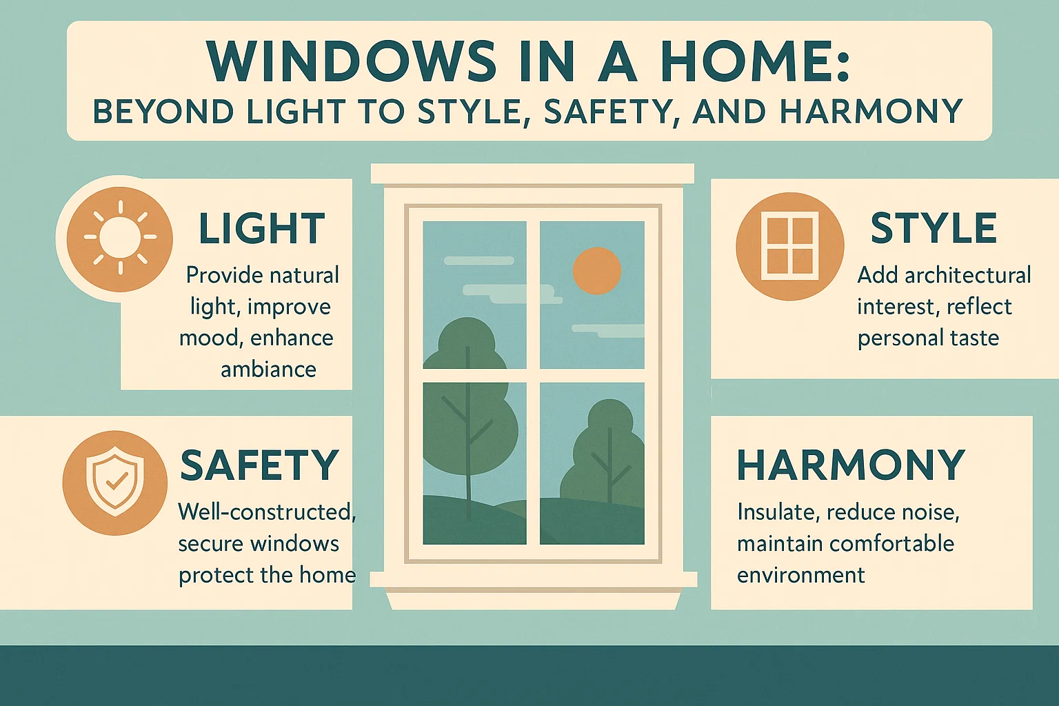 Stylish and Safe Windows infographic