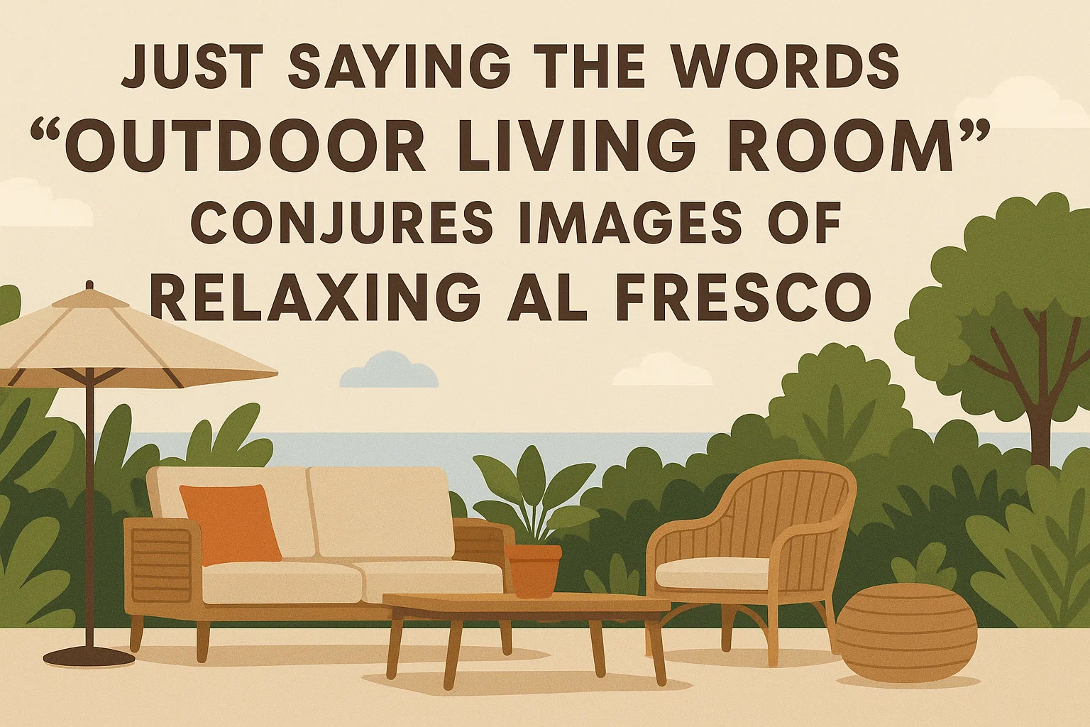 Outdoor Living Haven infographic
