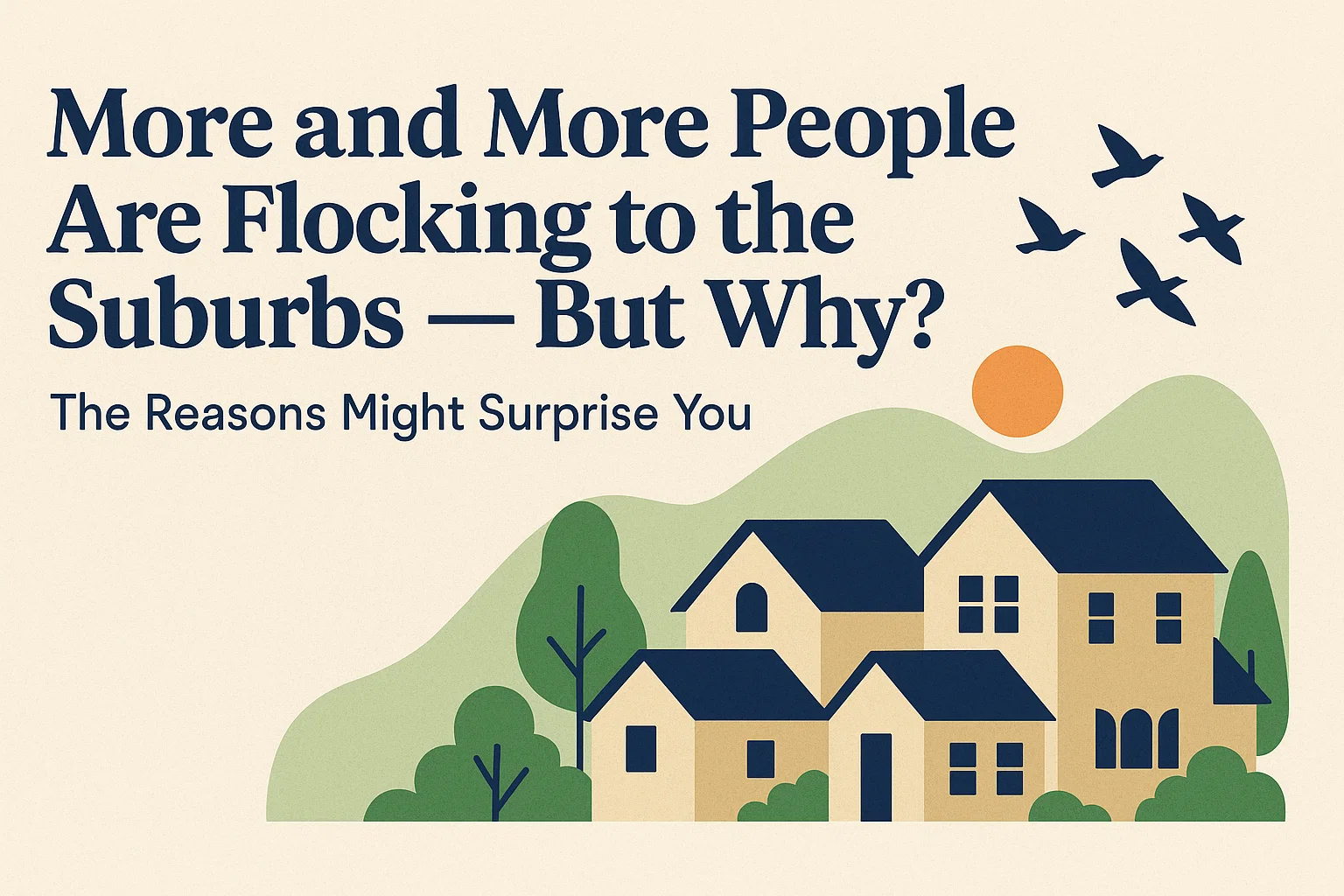 Suburban Migration Reasons infographic