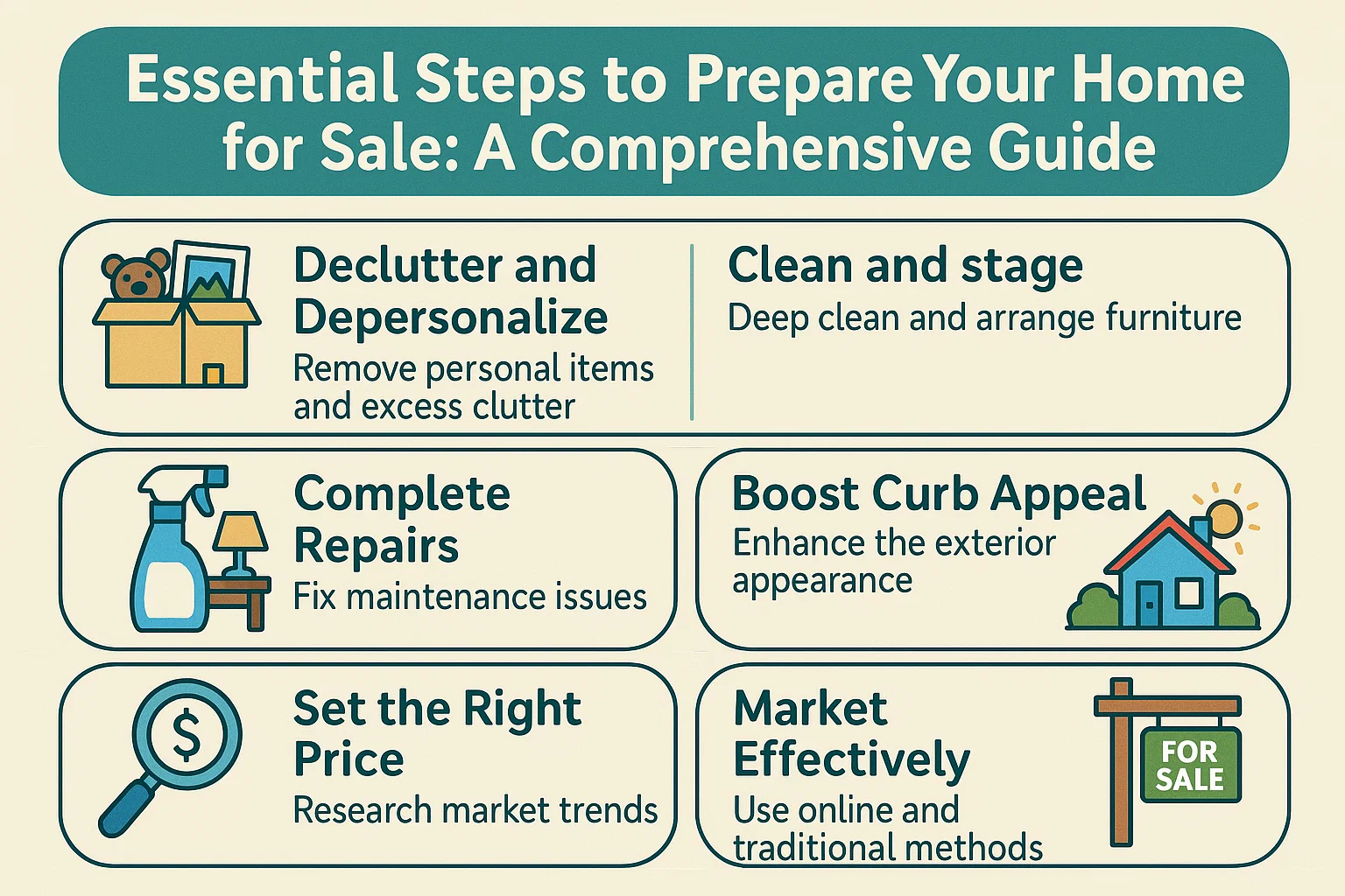 Home Sale Preparation infographic