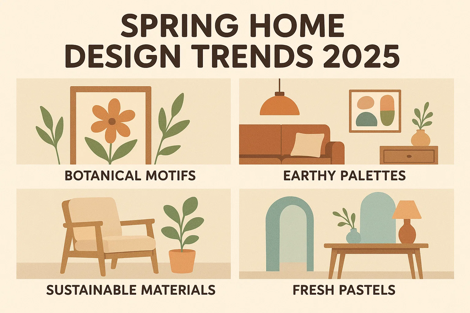 Spring Design Trends infographic