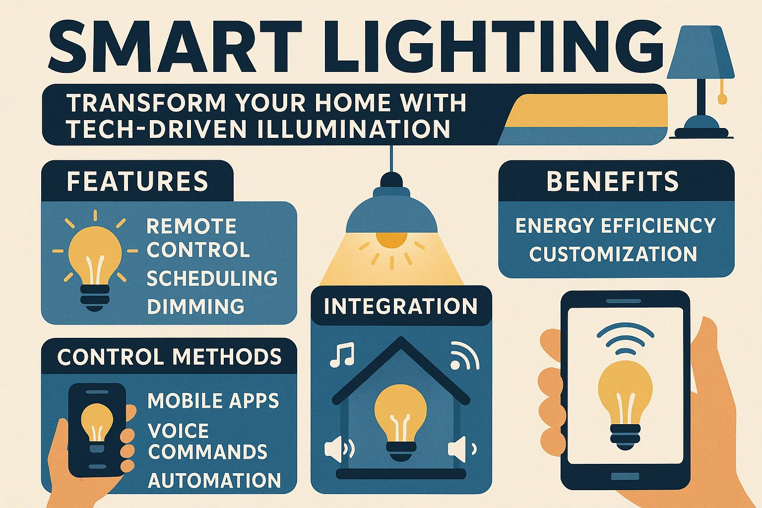 Smart Home Lighting infographic