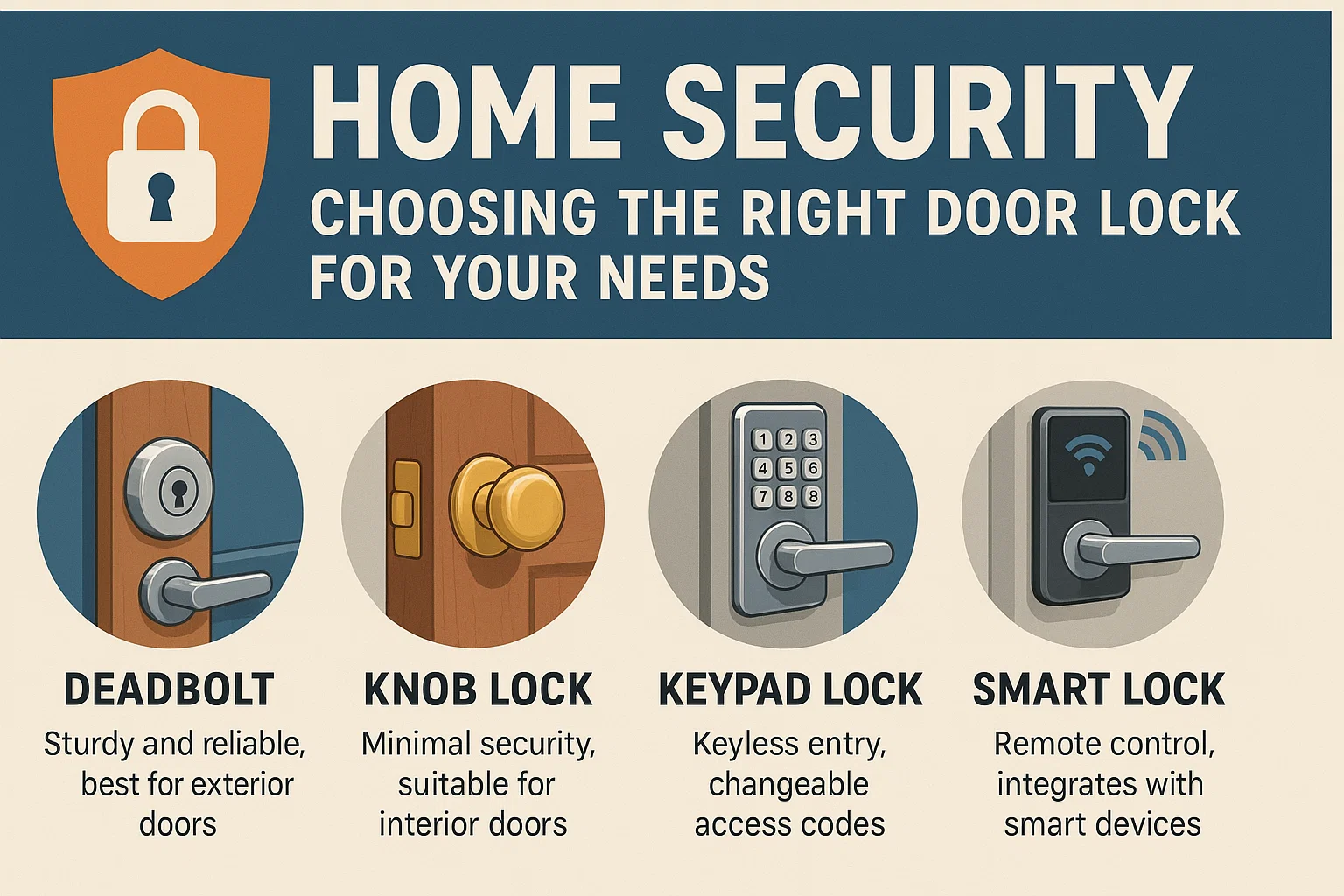Choosing Door Locks infographic