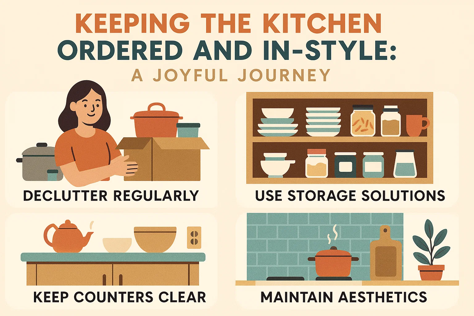 Organized Kitchen Journey infographic