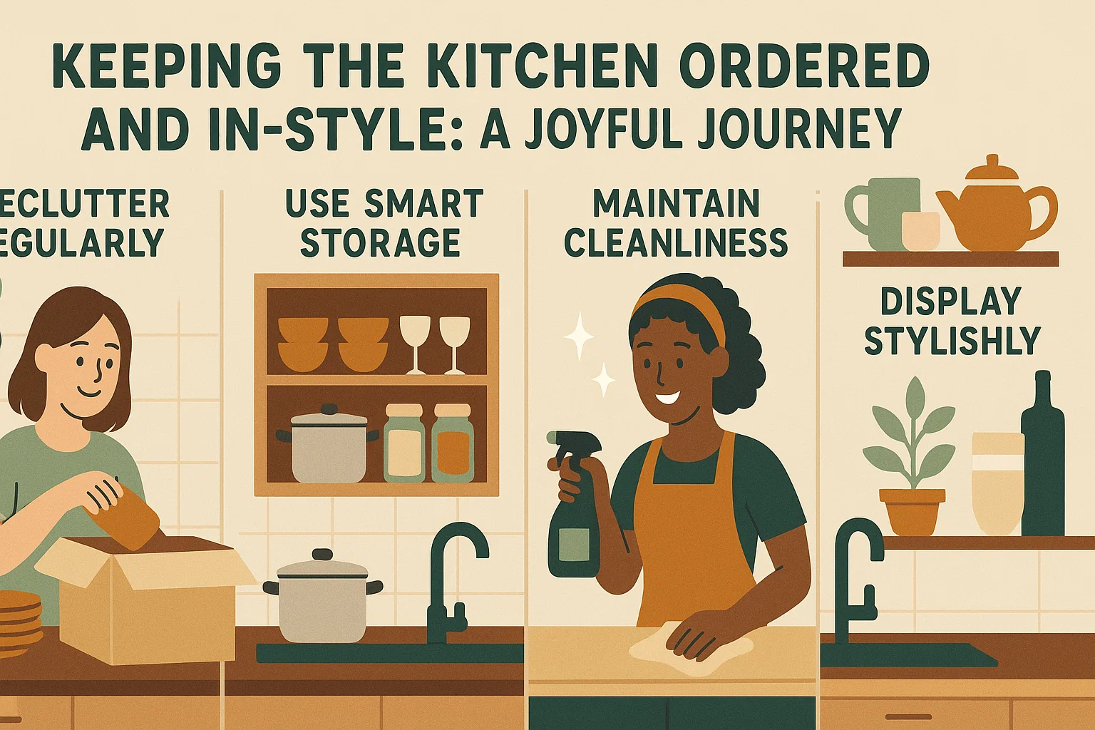 Organized Kitchen Journey infographic