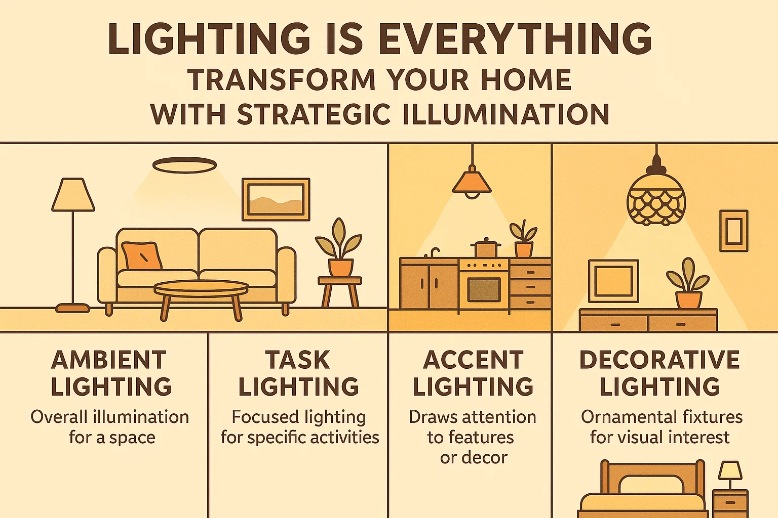 Strategic Home Illumination infographic