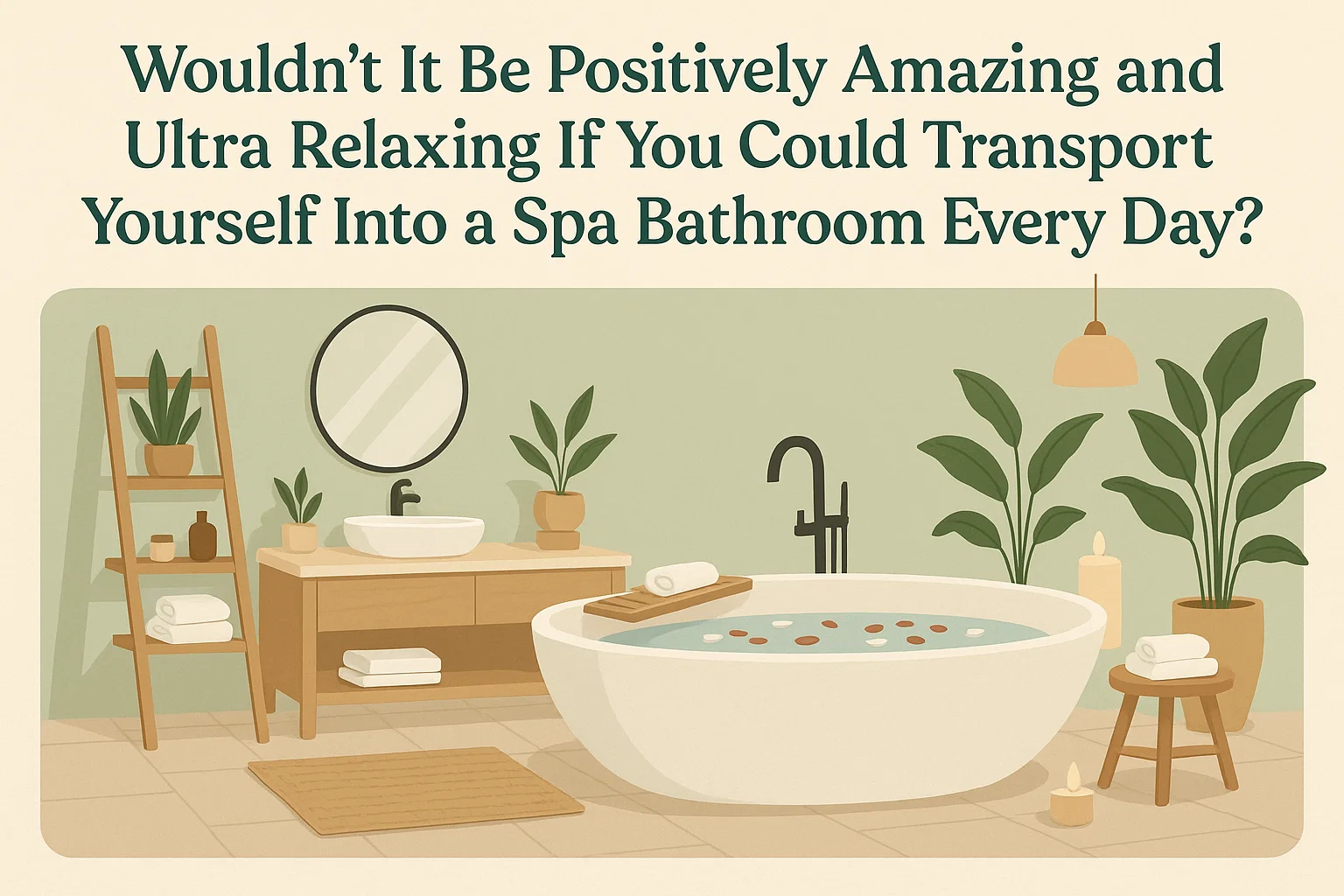 Spa Bathroom Experience infographic