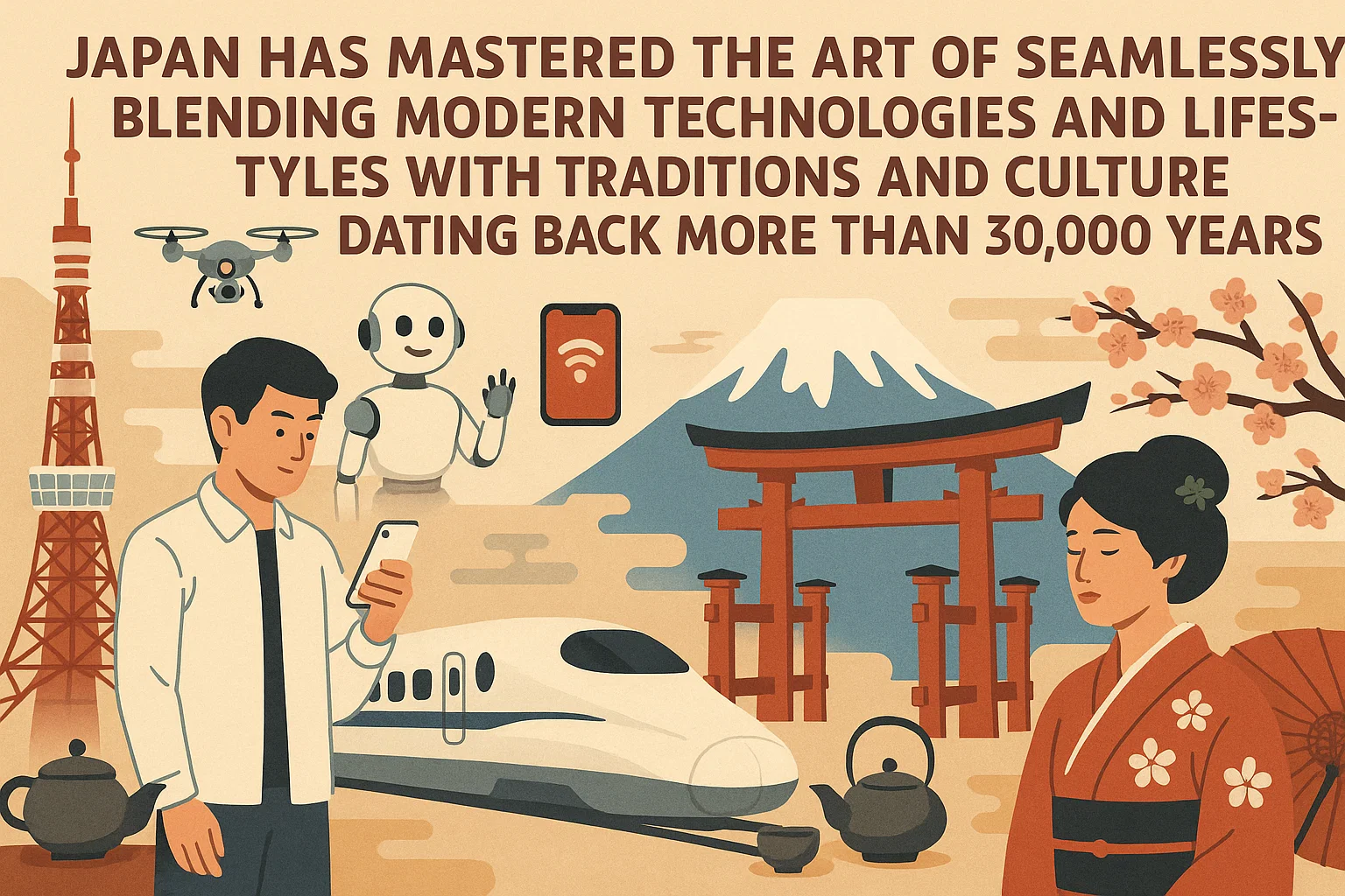 Japanese Cultural Fusion infographic