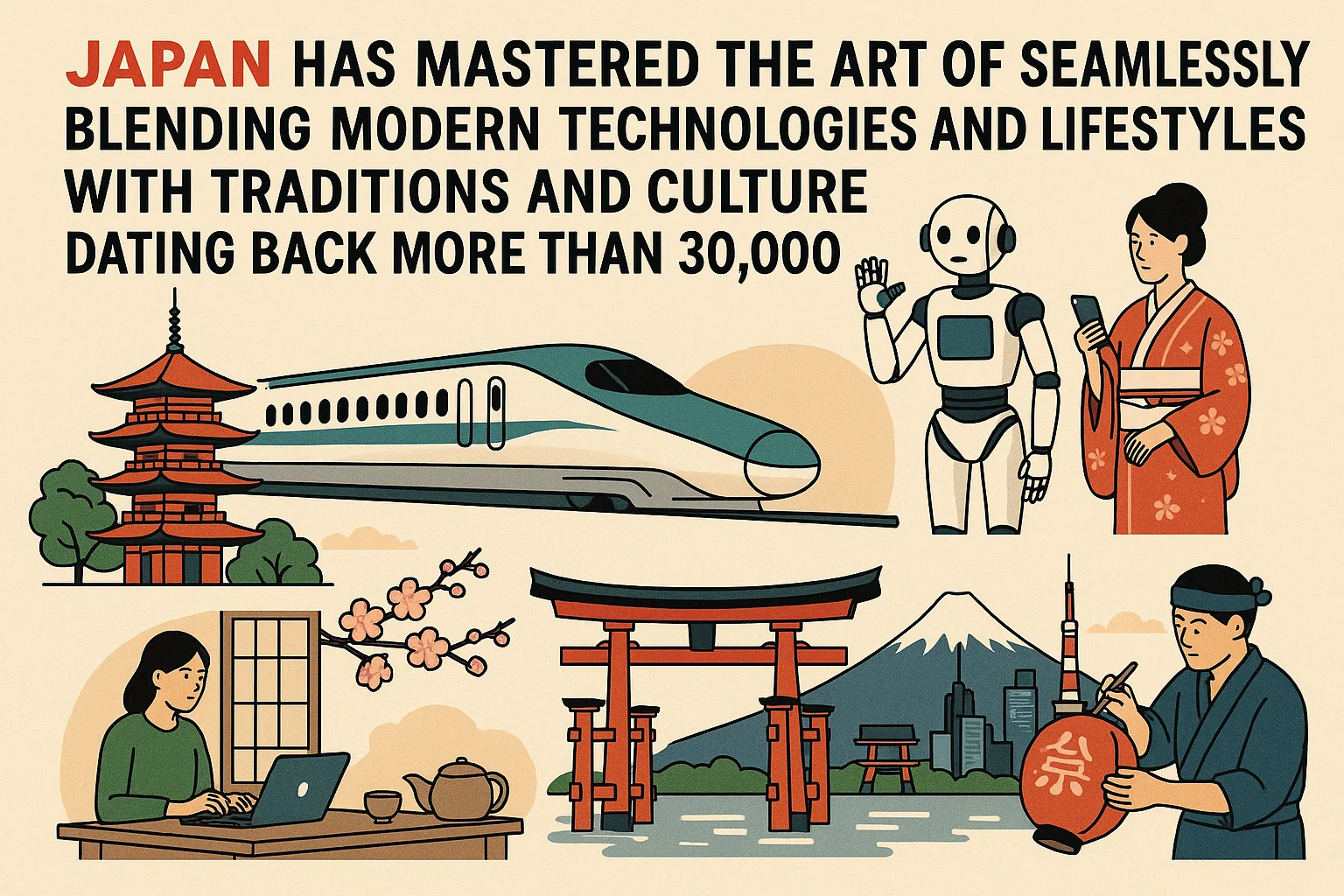 Japanese Cultural Fusion infographic