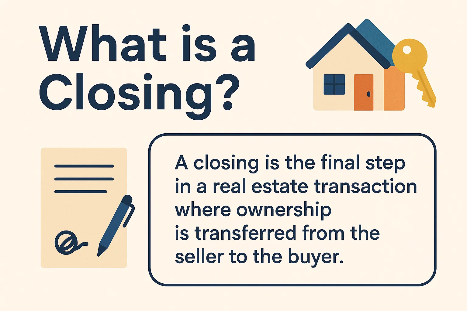 Closing Process Overview infographic