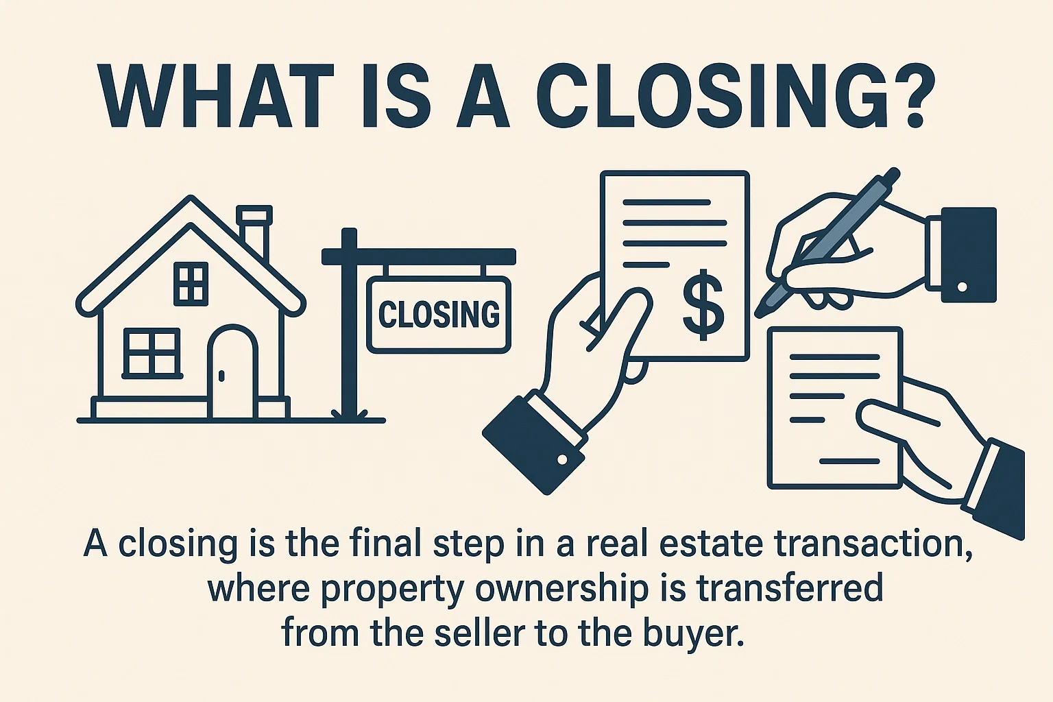 Closing Process Overview infographic