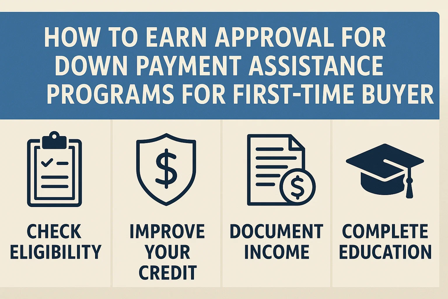 Down Payment Assistance Guide infographic