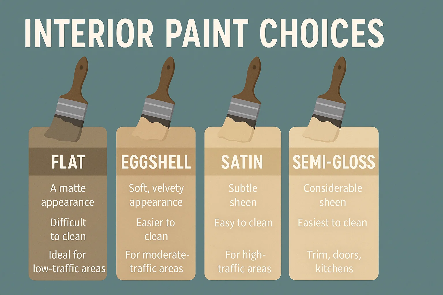 Interior Paint Guide infographic