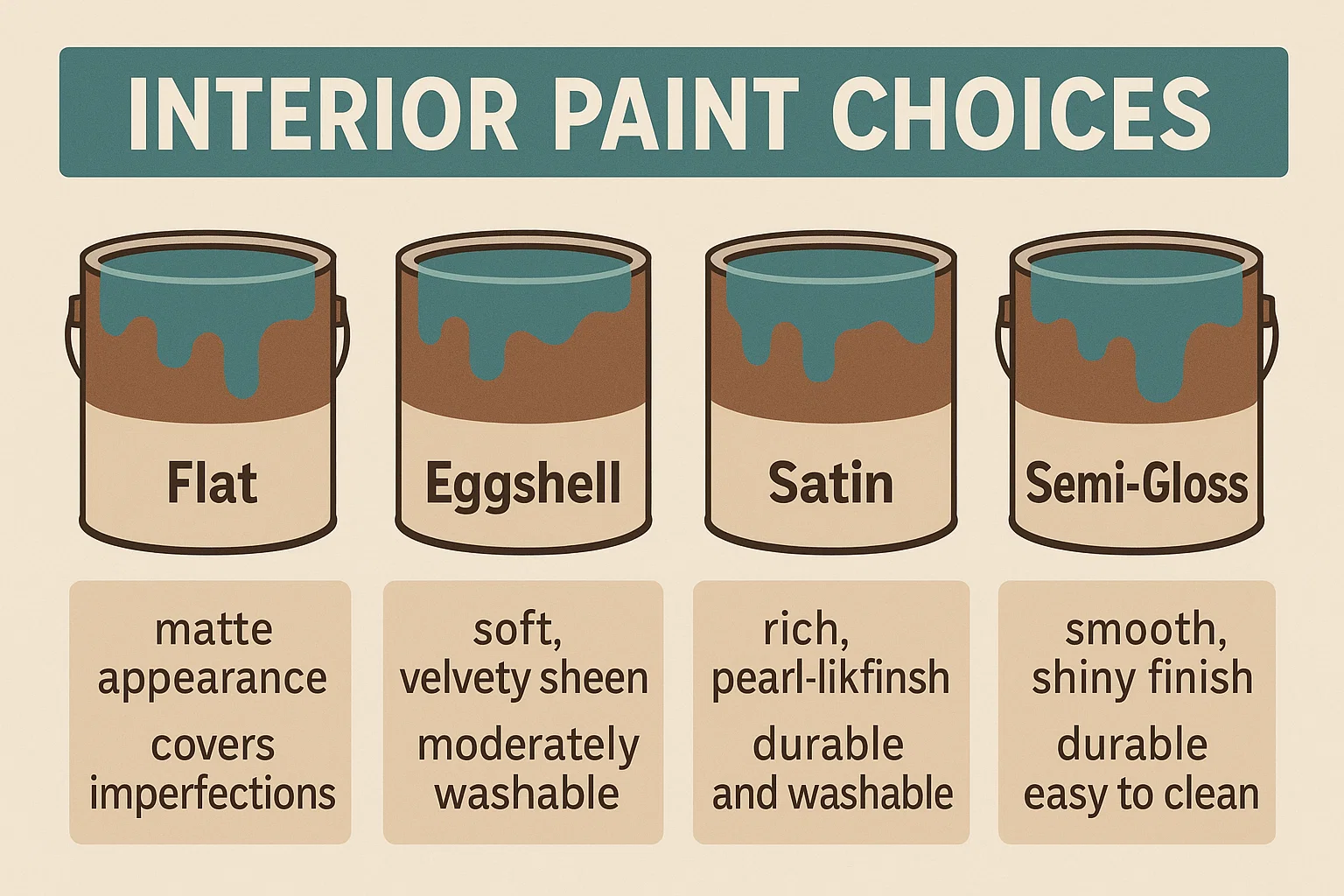 Interior Paint Guide infographic