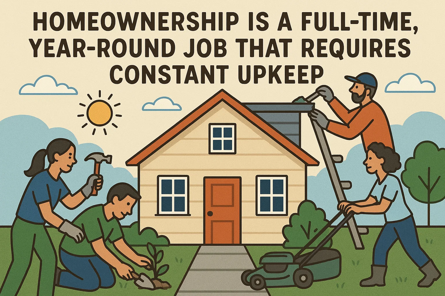 Homeownership Year-Round Commitment infographic