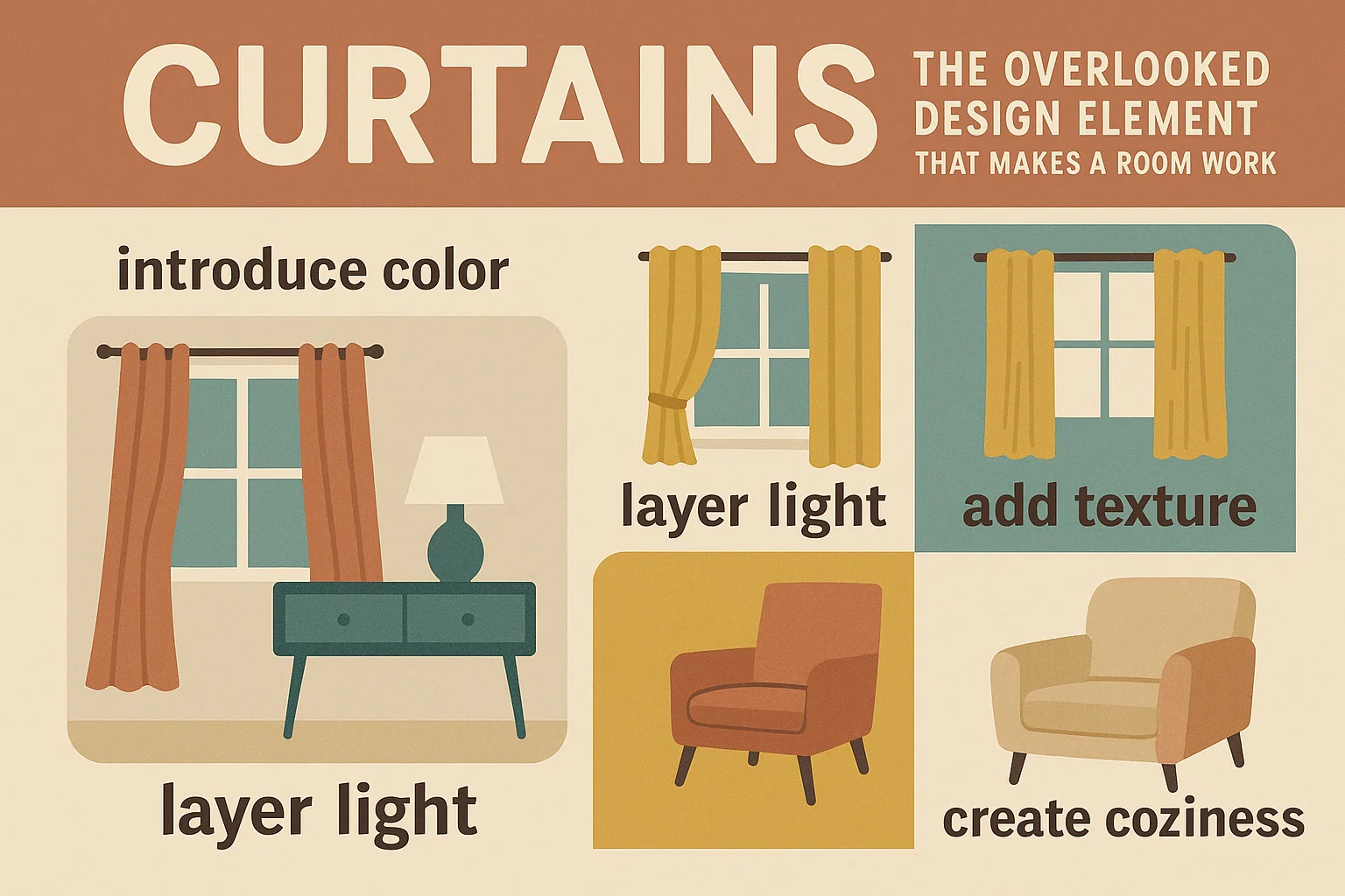 Curtain Design Insights infographic