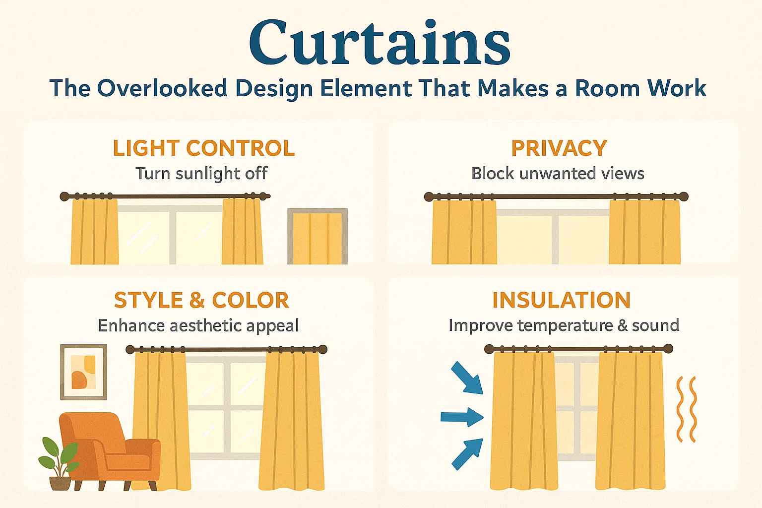 Curtain Design Insights infographic