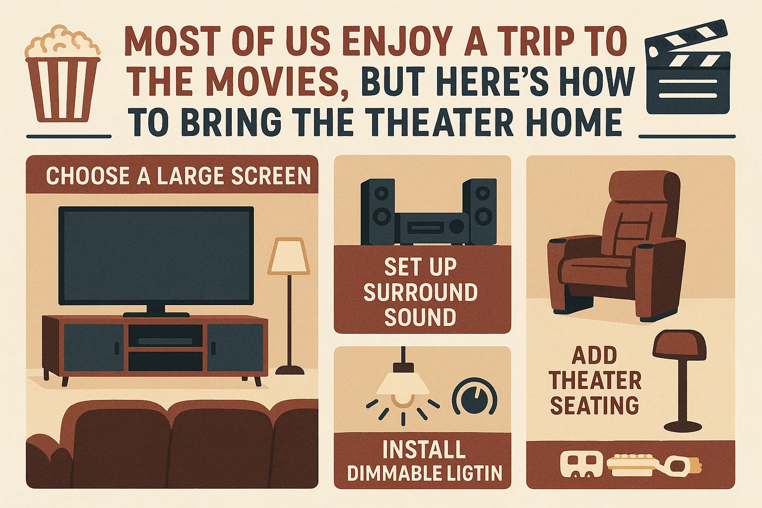 Home Theater Setup infographic