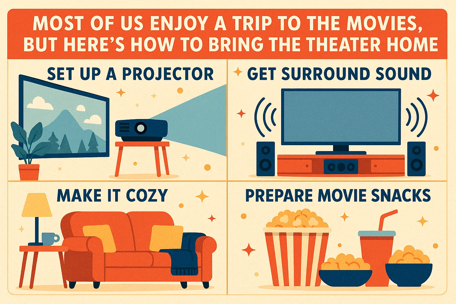 Home Theater Setup infographic