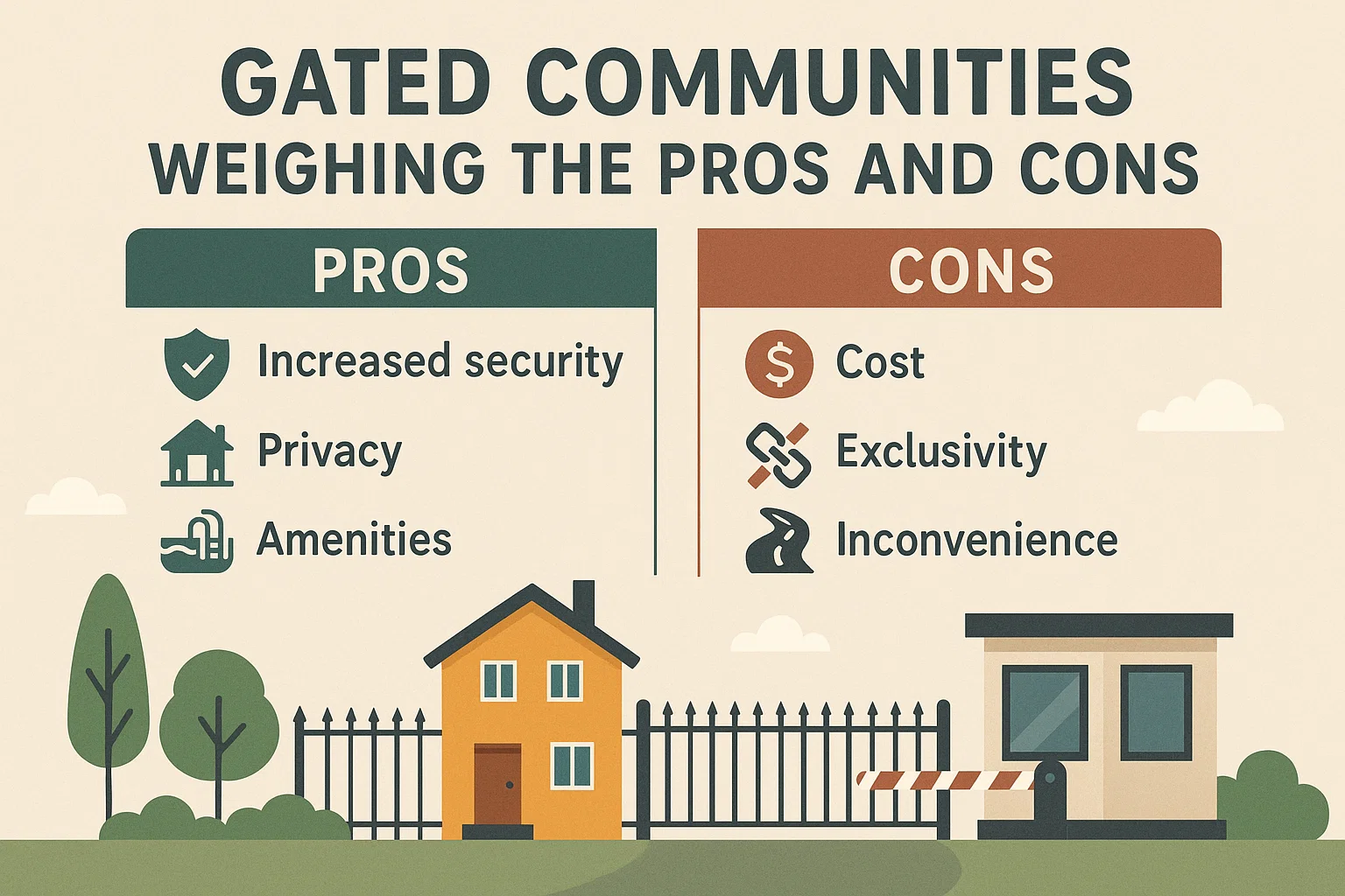 Gated Communities Infographic infographic