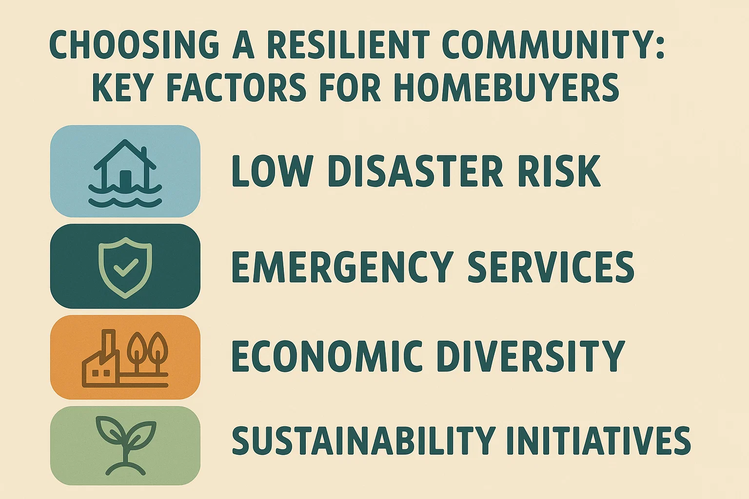 Resilient Community Infographic infographic