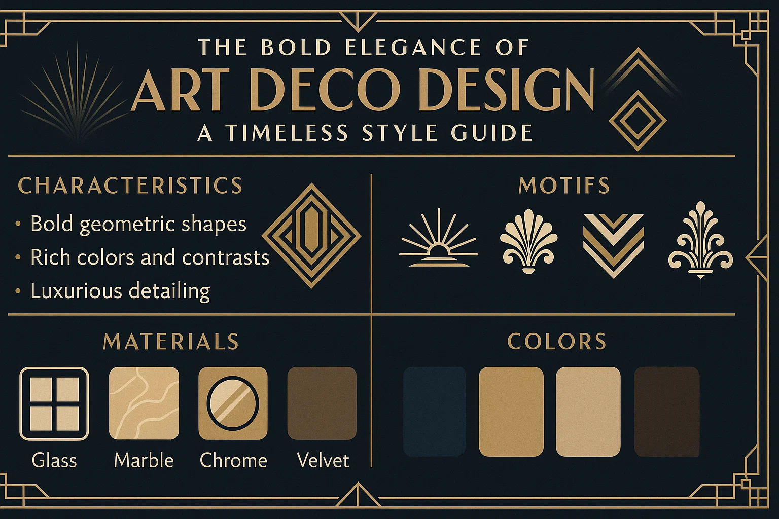 Art Deco Elegance infographic